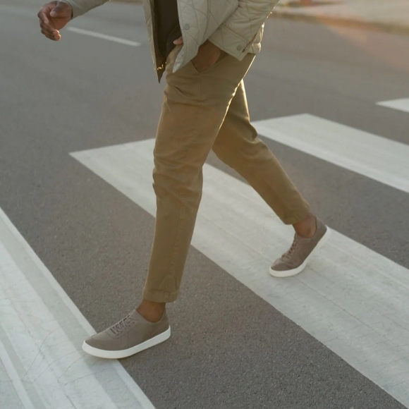 Nisolo Beto GoTo Court Men's Grey Sneakers - Size 11.5 - Picture 5 of 8